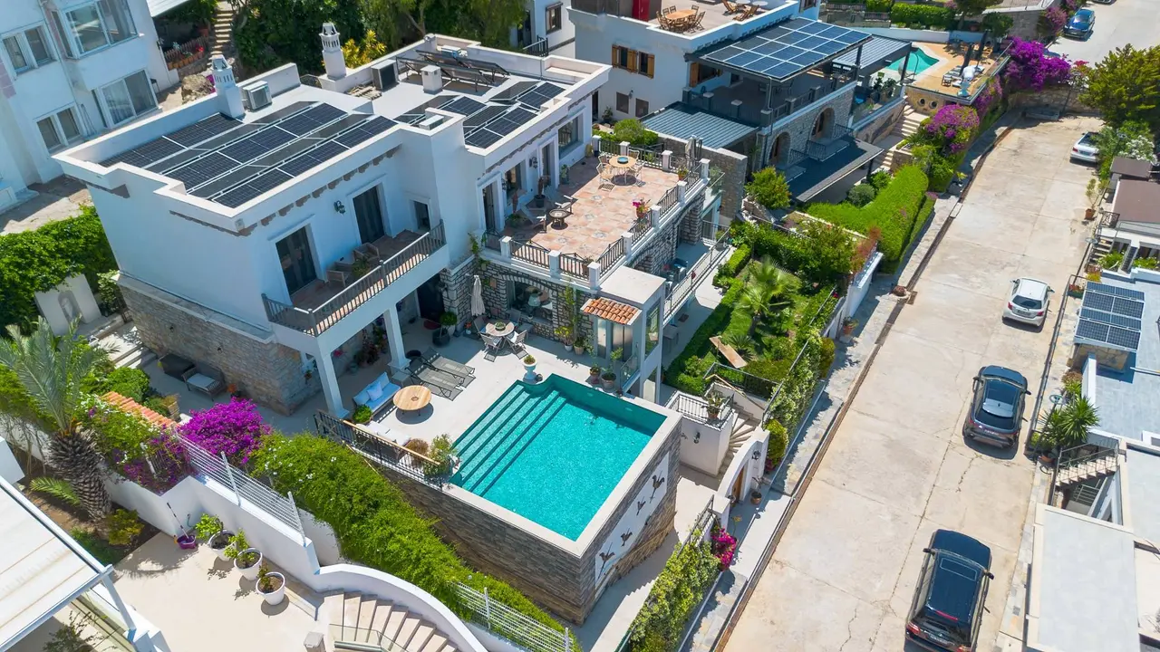 Villa Privée 6+1 avec Vue Pleine Mer et Piscine à Yalıkavak Dirmil | KW Platine Mixte — 3